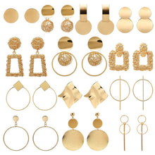 Load image into Gallery viewer, Fashion Statement Earrings 2020 Big Geometric Round Earrings For Women Hanging Dangle Earrings Drop Earing Modern Female Jewelry
