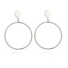 Load image into Gallery viewer, Fashion Statement Earrings 2019 Big Geometric Round Earrings For Women Hanging Dangle Earrings Drop Earing Modern Female Jewelry
