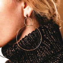 Load image into Gallery viewer, Fashion Statement Earrings 2019 Big Geometric Round Earrings For Women Hanging Dangle Earrings Drop Earing Modern Female Jewelry
