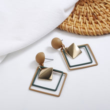Load image into Gallery viewer, Fashion Statement Earrings 2019 Big Geometric Round Earrings For Women Hanging Dangle Earrings Drop Earing Modern Female Jewelry
