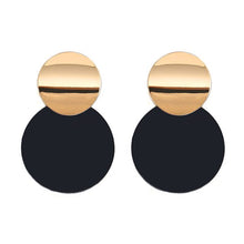 Load image into Gallery viewer, Fashion Statement Earrings Metal Round Geometric Earrings For Women Hanging Dangle Earrings Drop Earing Modern Jewelry Pun
