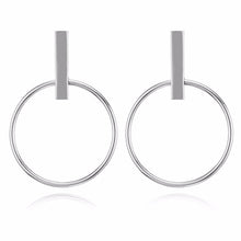 Load image into Gallery viewer, Fashion Statement Earrings Metal Round Geometric Earrings For Women Hanging Dangle Earrings Drop Earing Modern Jewelry Pun
