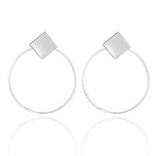 Load image into Gallery viewer, Fashion Statement Earrings Metal Round Geometric Earrings For Women Hanging Dangle Earrings Drop Earing Modern Jewelry Pun
