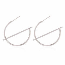 Load image into Gallery viewer, Fashion Statement Earrings Metal Round Geometric Earrings For Women Hanging Dangle Earrings Drop Earing Modern Jewelry Pun
